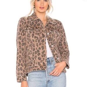 BLANK NYC | Leopard Print Denim Jacket / sz M